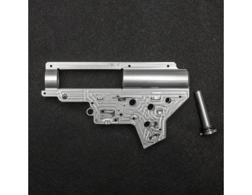 Гирбокс (BullGear) алюмин. CNC Ver.2 8mm+ направляющая (с быстросъемн. пружиной) ver.2025